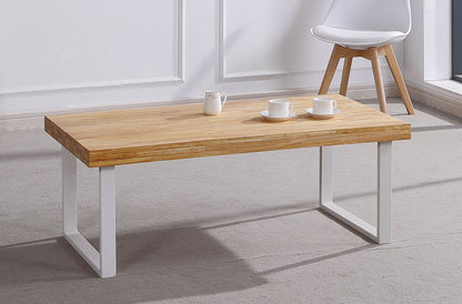 MESA CENTRO NATURAL 120 x 60 CM  ROBLE NORDISH / BLANCO.