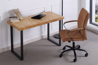 MESA ESTUDIO NEWTON 120 x 60 CM ROBLE NORDISH / NEGRO