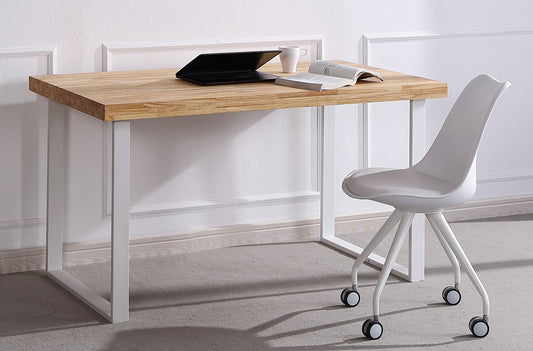 MESA ESTUDIO NEWTON 120 x 60 CM ROBLE NORDISH / BLANCO