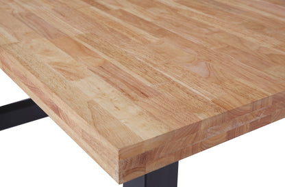 MESA COMEDOR FIJA LOFT 160 x 100 CM  ROBLE NORDISH / NEGRO.