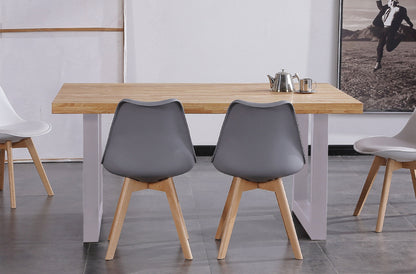 MESA COMEDOR FIJA TORONTO  160 x 100 CM  ROBLE NORDISH / BLANCO
