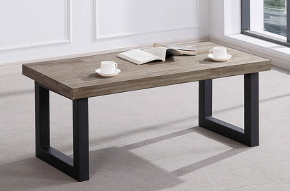 MESA CENTRO ELEVABLE ECLIPSE 120 x 60 CM ROBLE  AMERICAN / NEGRO
