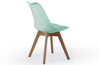 SILLA COMEDOR MODELO BISTRO VERDE AGUA (Pack 4 unidades)