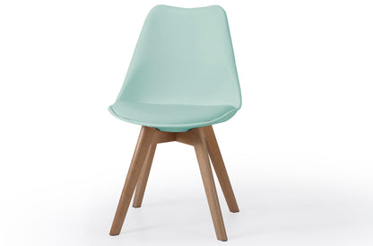 SILLA COMEDOR MODELO BISTRO VERDE AGUA (Pack 4 unidades)
