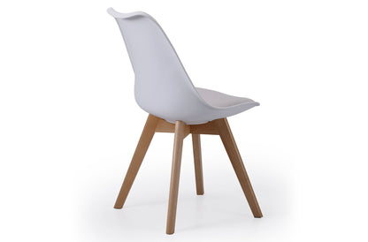 SILLA COMEDOR MODELO BISTRO BLANCO. (Pack 4 unidades)