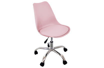SILLA GIRATORIA ENJOY ROSA