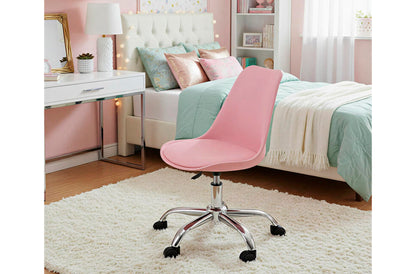 SILLA GIRATORIA ENJOY ROSA
