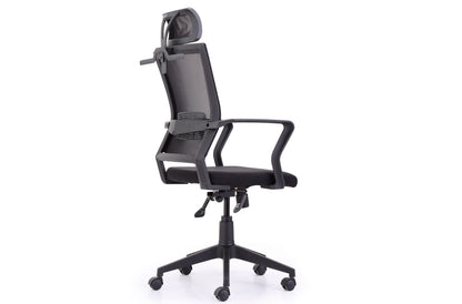 SILLÓN GIRATORIO WINNER RED TRANSPIRABLE NEGRO