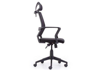 SILLÓN GIRATORIO WINNER RED TRANSPIRABLE NEGRO