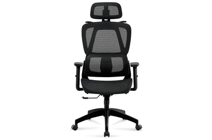 PACK x4 - SILLA COMEDOR HERMES TEJIDO GRIS / OAK