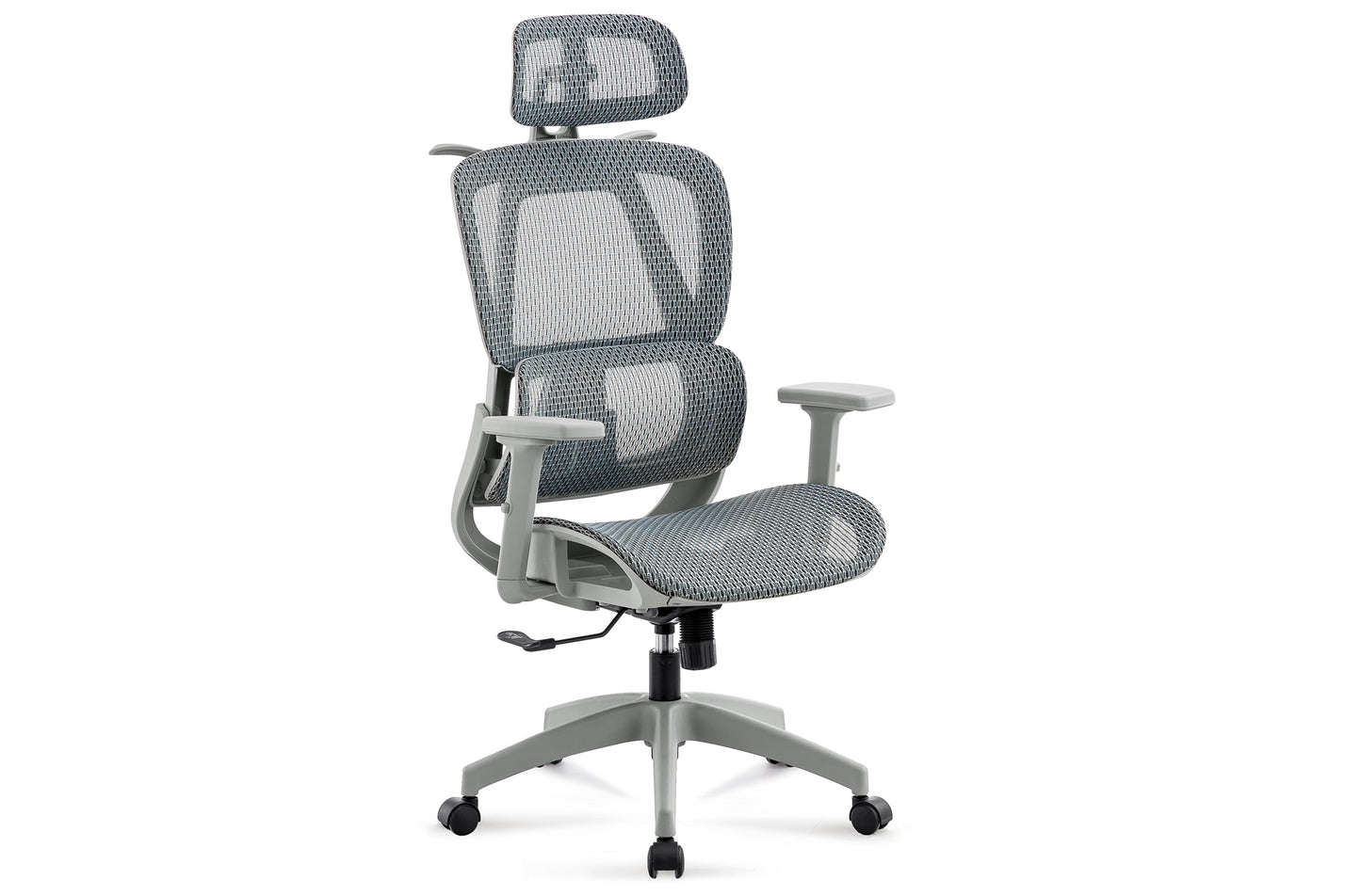 PACK x4 - SILLA COMEDOR HERMES TEJIDO GRIS / OAK