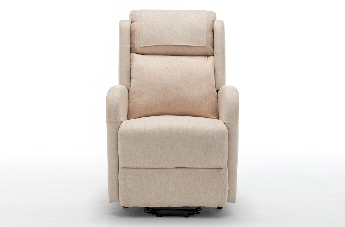 Sillon Relax Elevador Plus Tejido Beige