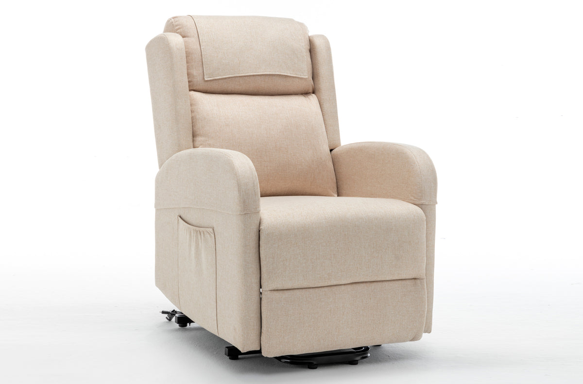 Sillon Relax Elevador Plus Tejido Beige