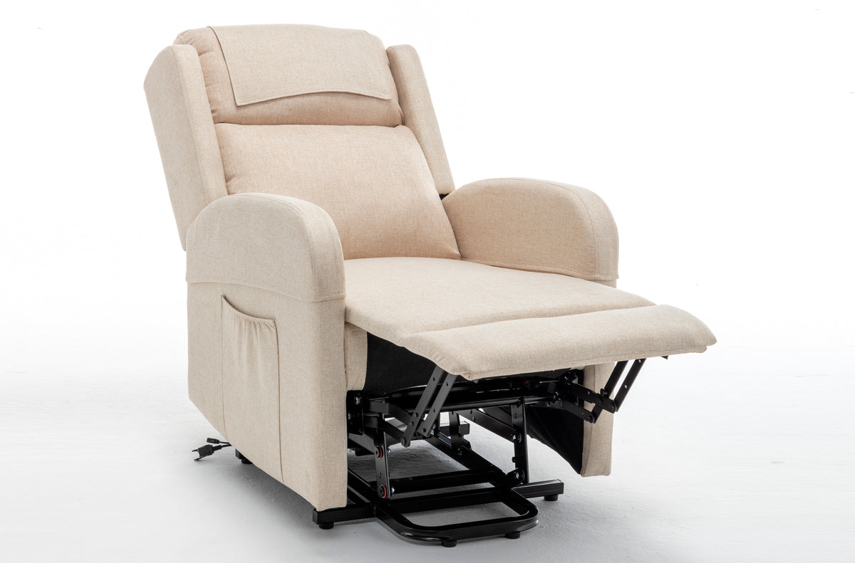 Sillon Relax Elevador Plus Tejido Beige