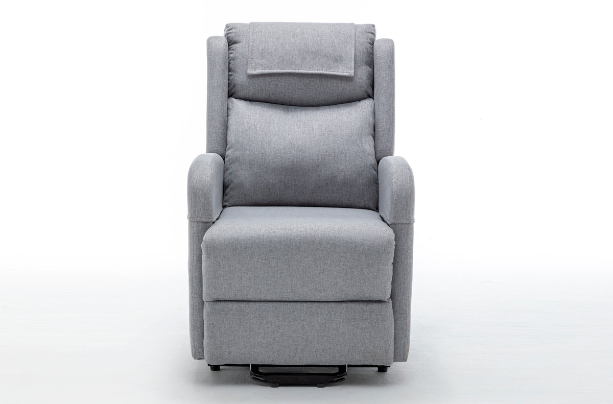 Sillon Relax Elevador Plus Tejido Gris