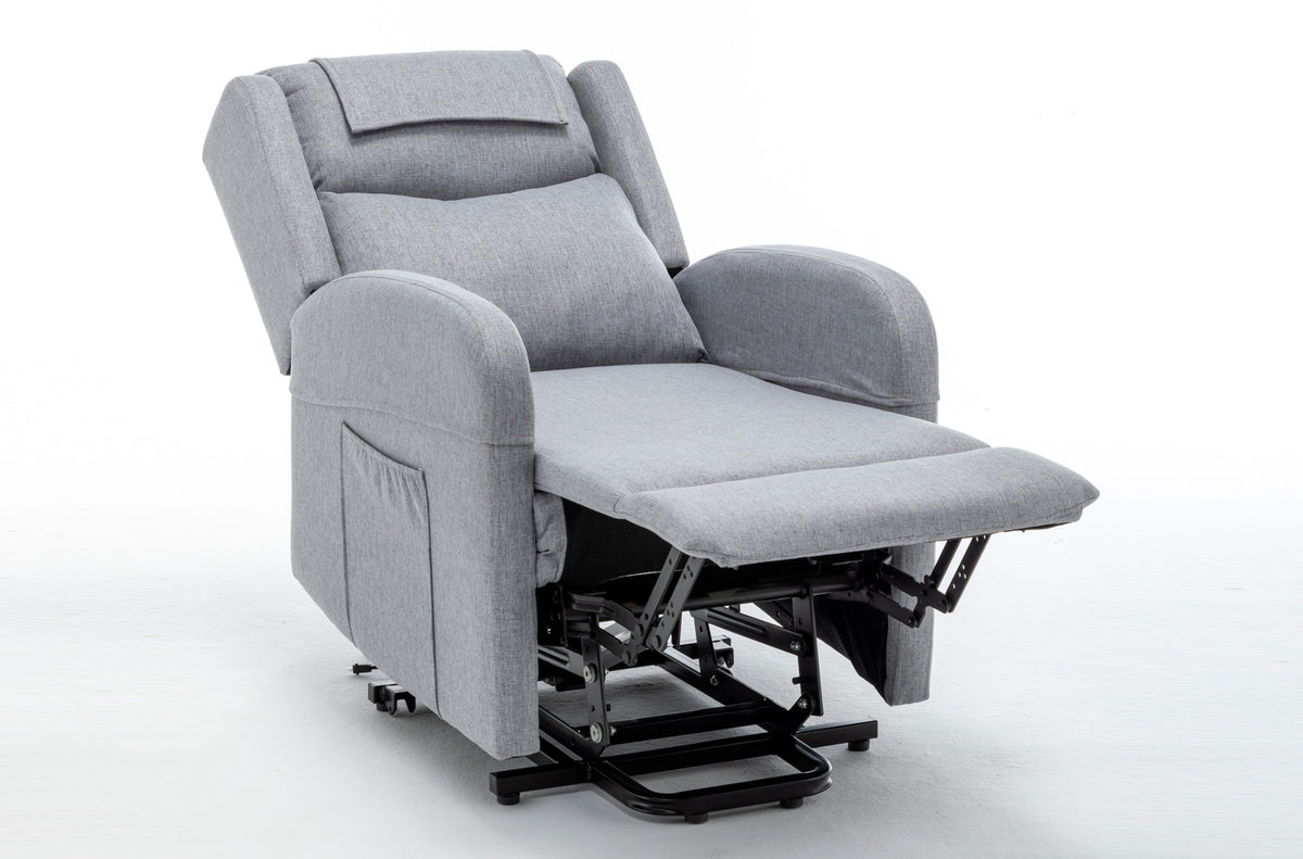 Sillon Relax Elevador Plus Tejido Gris