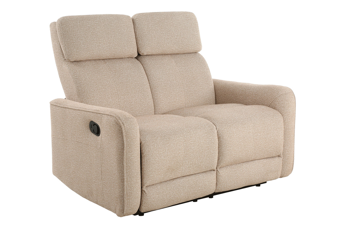 Sofa Relax 2 Plazas con 2 Relax Manuales Pilot Tejido Leo Gris