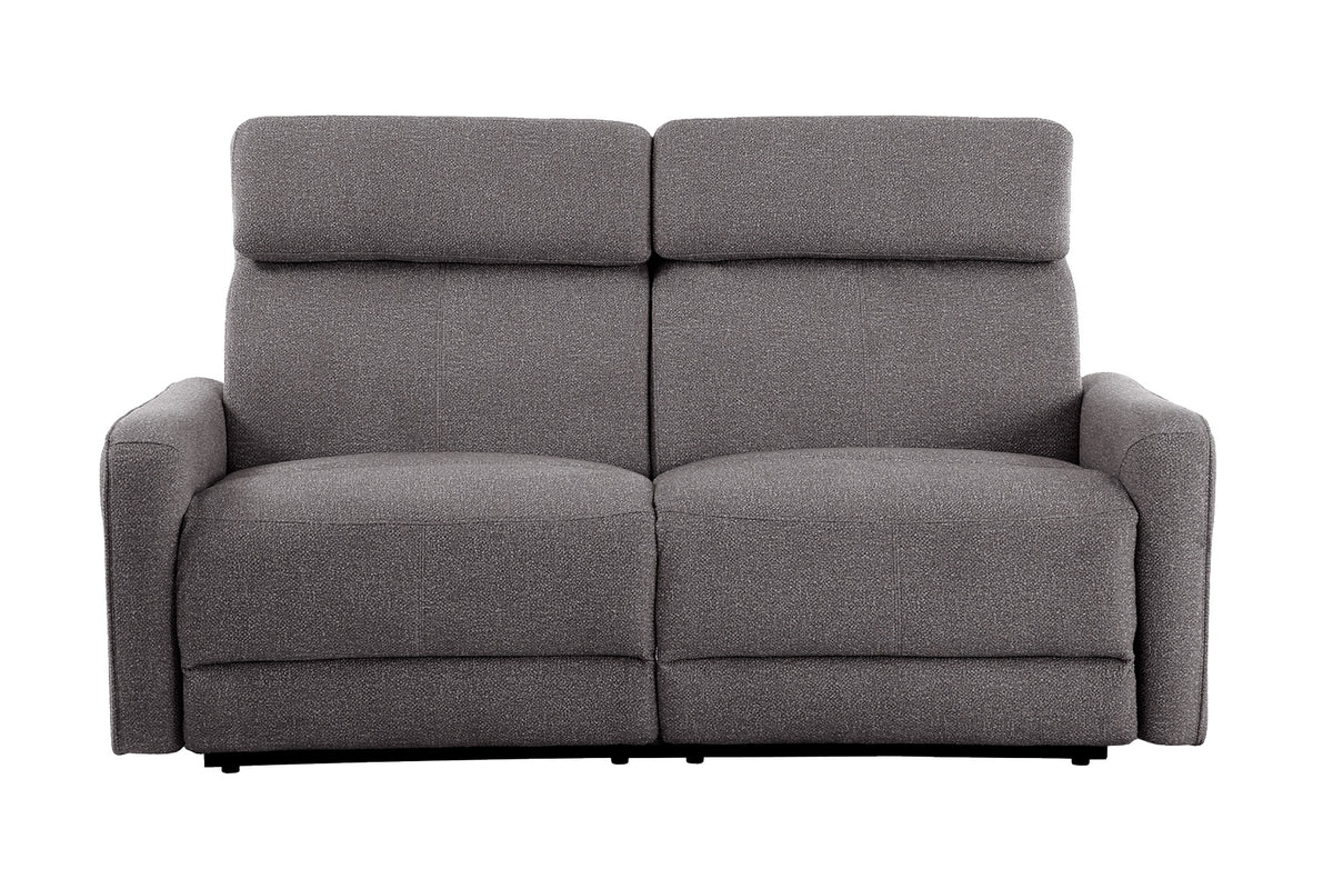 Sofa Relax 3 Plazas con 2 Relax Electricos Pilot Tejido Leo Gris