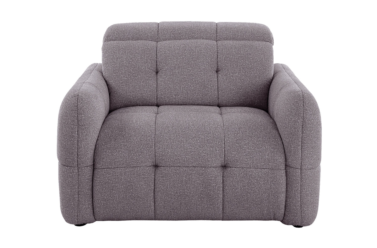 Sillon Relax Electrico Gustaf Tejido Leo Gris