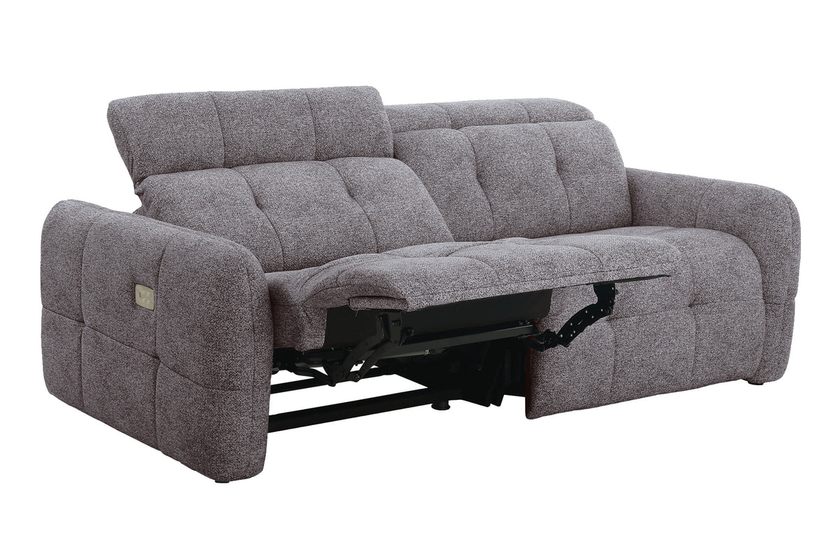 Sofa 3 Plazas 2 Relax Gustaf Tejido Gris