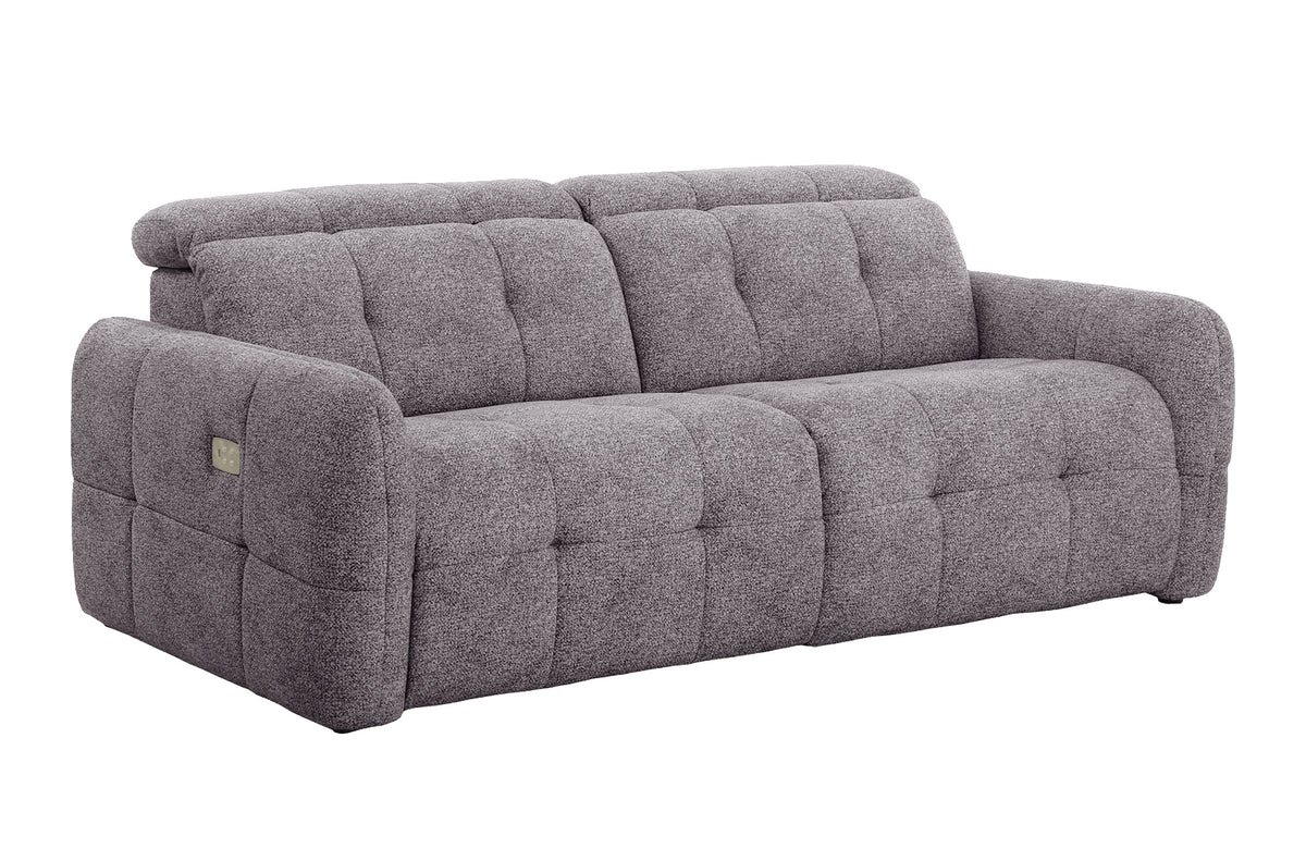 Sofa 3 Plazas 2 Relax Gustaf Tejido Gris