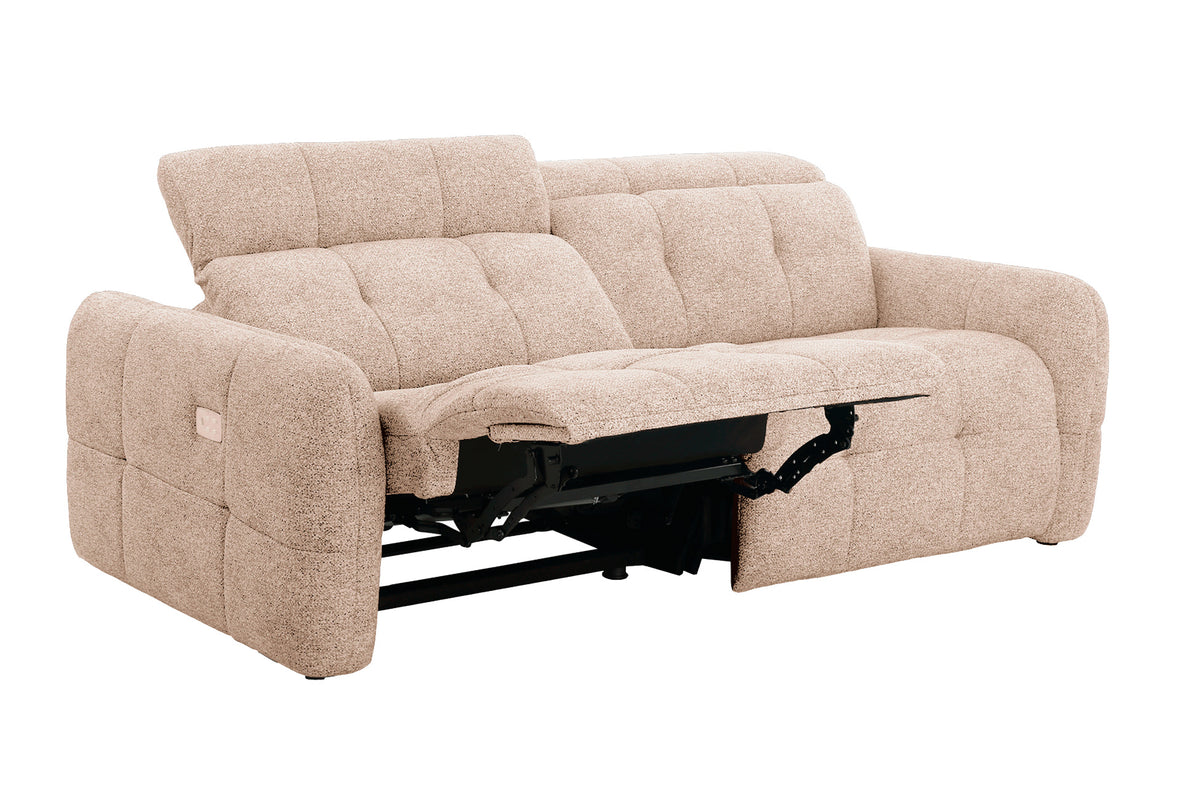 Sofa 3 Plazas 2 Relax Gustaf Tejido Beige