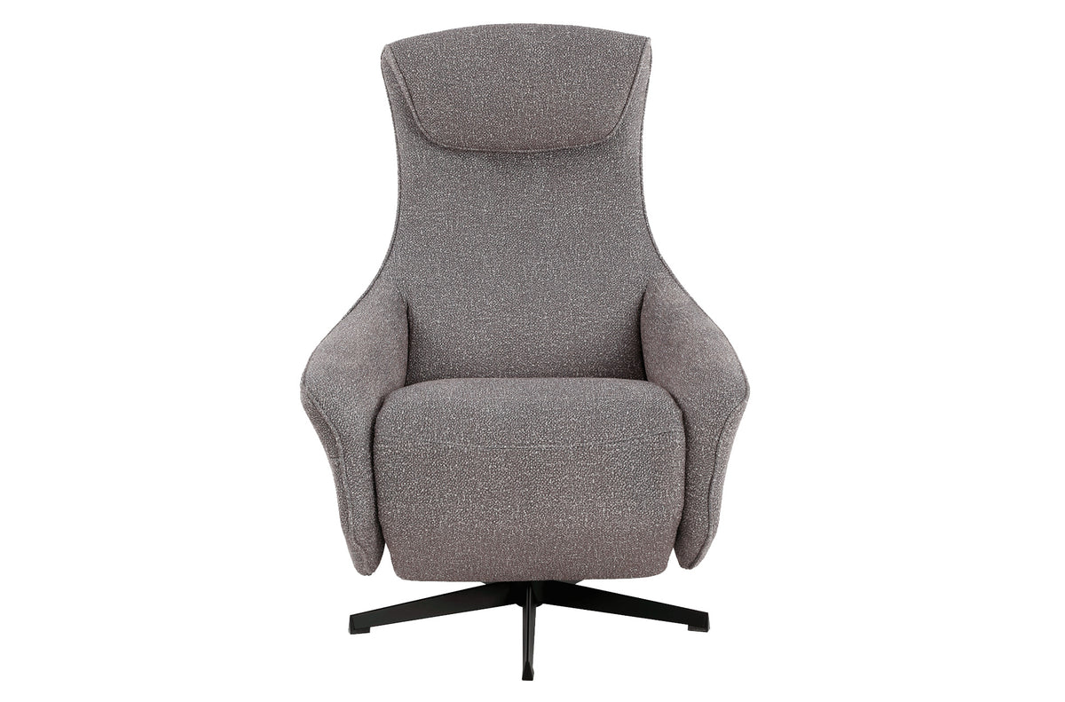 Sillon Relax Electrico Zero Gravity Tejido Leo Gris