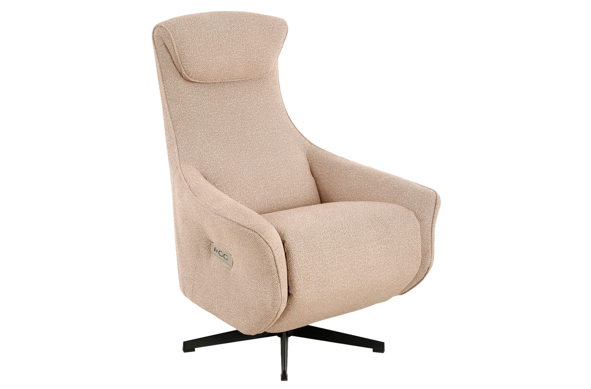 Sillon Relax Electrico Zero Gravity Tejido Leo Beige
