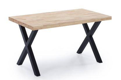 MESA COMEDOR FIJA NUEVA YORK 140 x 80 CM  ROBLE / NEGRO