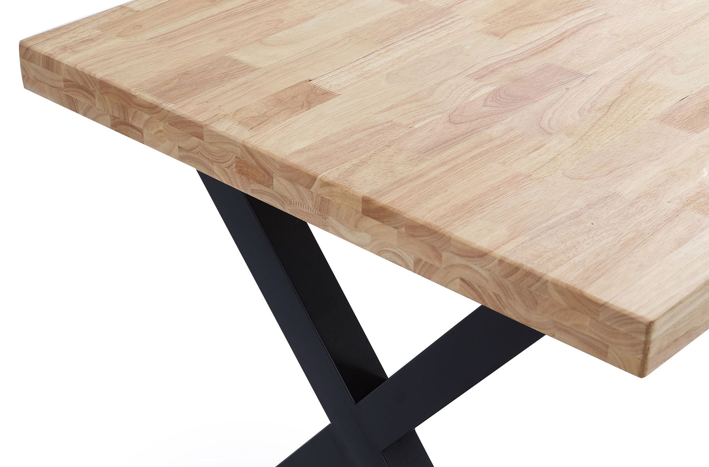 MESA COMEDOR FIJA NUEVA YORK 140 x 80 CM  ROBLE / NEGRO