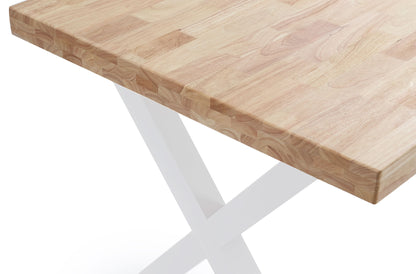 MESA COMEDOR FIJA NUEVA YORK 140 x 80 CM  ROBLE NORDISH / BLANCO