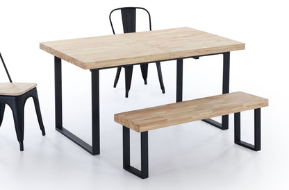 BANCO ASIENTO LOFT ROBLE NORDISH  / NEGRO