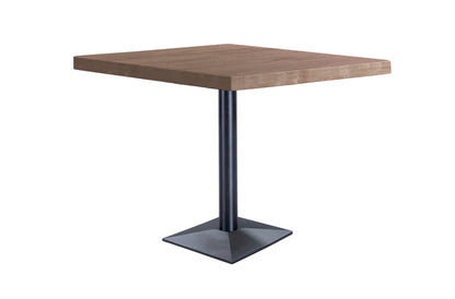 MESA NÁPOLES 70 x 70 CM  ROBLE ROBLE OSCURO  / NEGRO