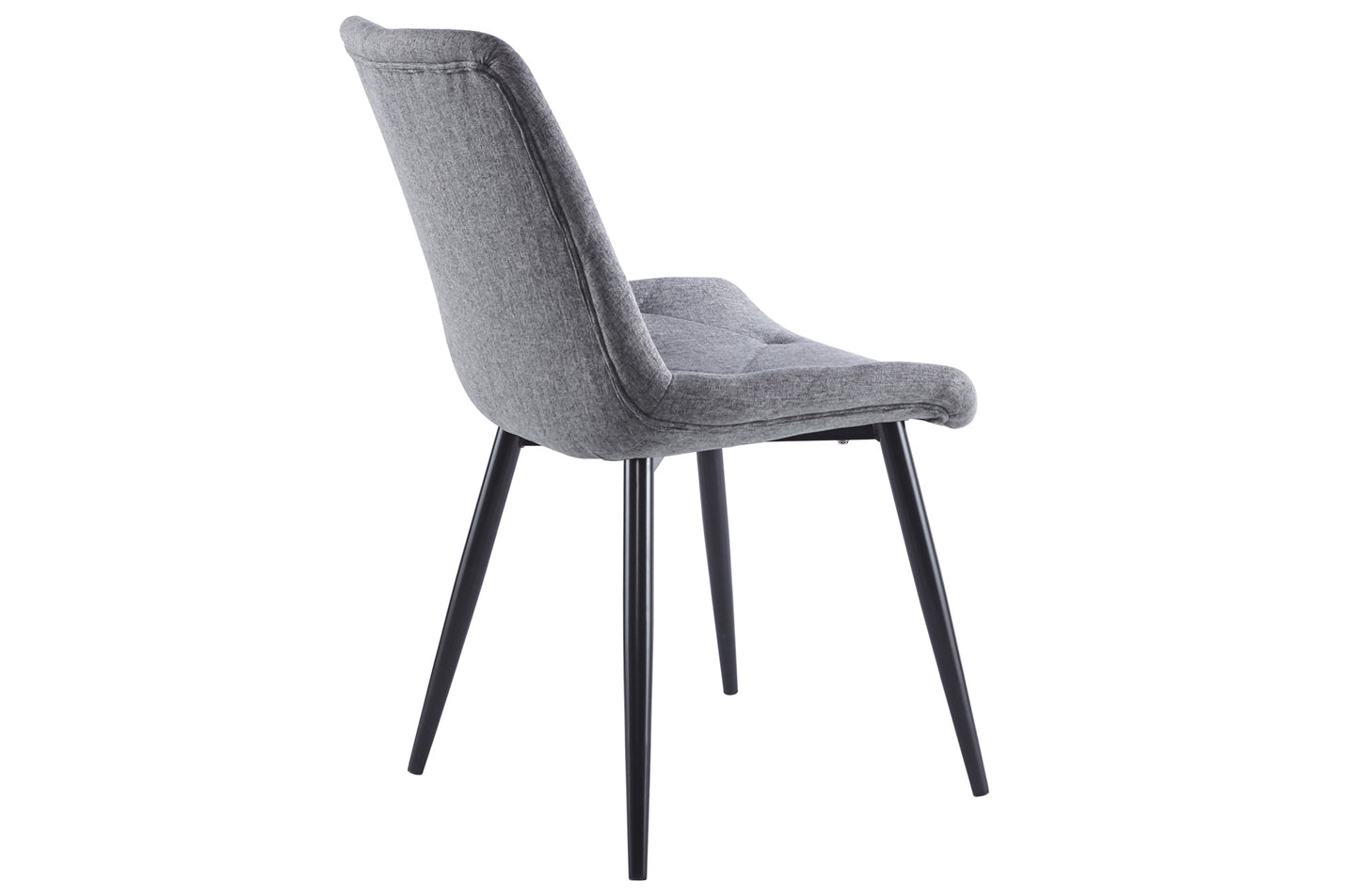 SILLA COMEDOR MARLENE TEJIDO GRIS / NEGRO (Pack 2 unidades)