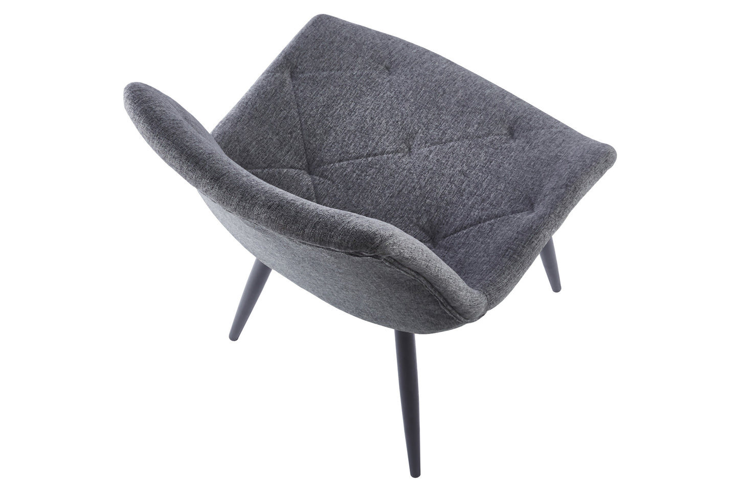 SILLA COMEDOR MARLENE TEJIDO GRIS / NEGRO (Pack 2 unidades)