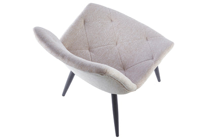 PACK x4 - SILLA COMEDOR HERMES TEJIDO BEIGE / NEGRO