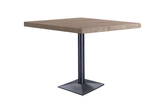 MESA NÁPOLES 80 x 80 CM   ROBLE OSCURO / NEGRO