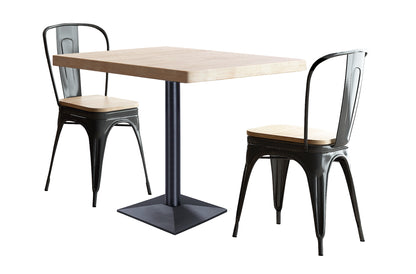 MESA NÁPOLES 80 x 60 CM   ROBLE NORDISH / NEGRO
