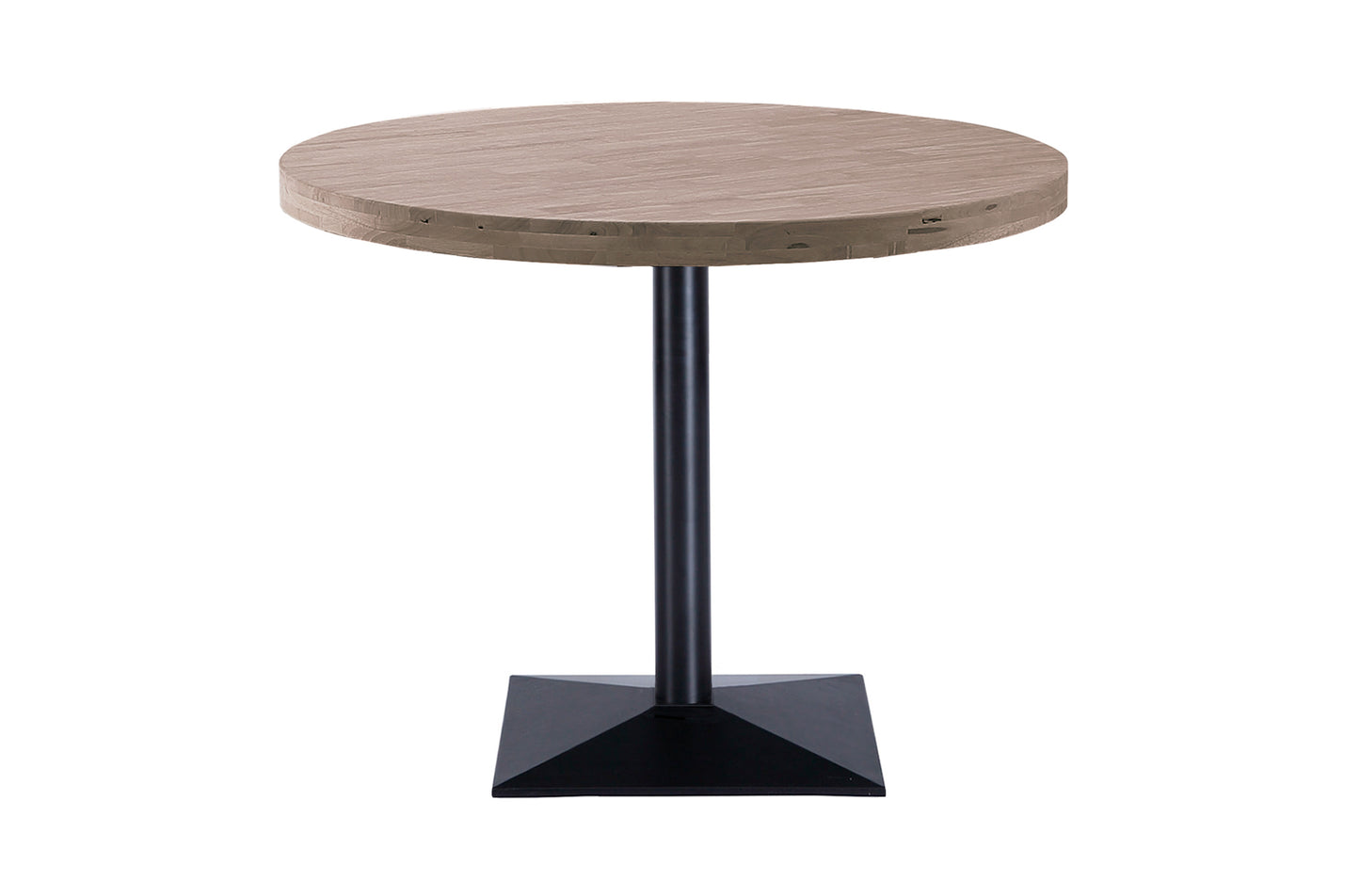 MESA NÁPOLES REDONDA D-110 CM ROBLE OSCURO / NEGRO