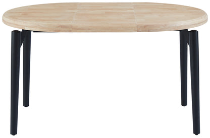 MESA COMEDOR REDONDA EXTENSIBLE 100/140/180 CM BORA BORA NORDISH / NEGRO