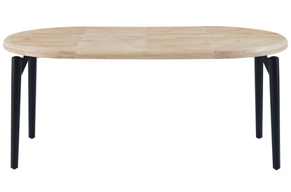 MESA COMEDOR REDONDA EXTENSIBLE 100/140/180 CM BORA BORA NORDISH / NEGRO