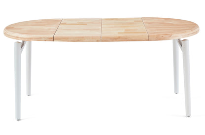 MESA COMEDOR REDONDA EXTENSIBLE 100/140/180 CM BORA BORA NORDISH / BLANCO