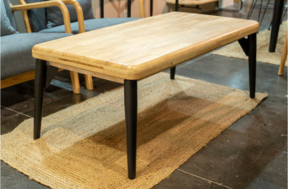 MESA CENTRO ELEVABLE LUNA 120 x 60 CM ROBLE NORDISH / NEGRO