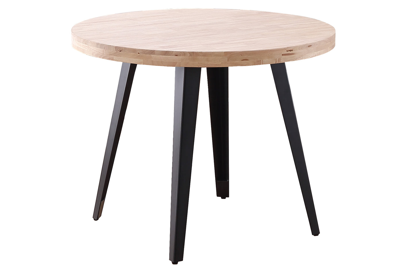 MESA COMEDOR REDONDA FIJA PARÍS 100 CM ROBLE NORDISH / NEGRO