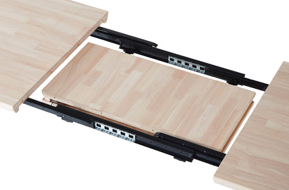 MESA COMEDOR EXTENSIBLE PARÍS 140/180/220 x 80 CM  ROBLE NORDISH / NEGRO