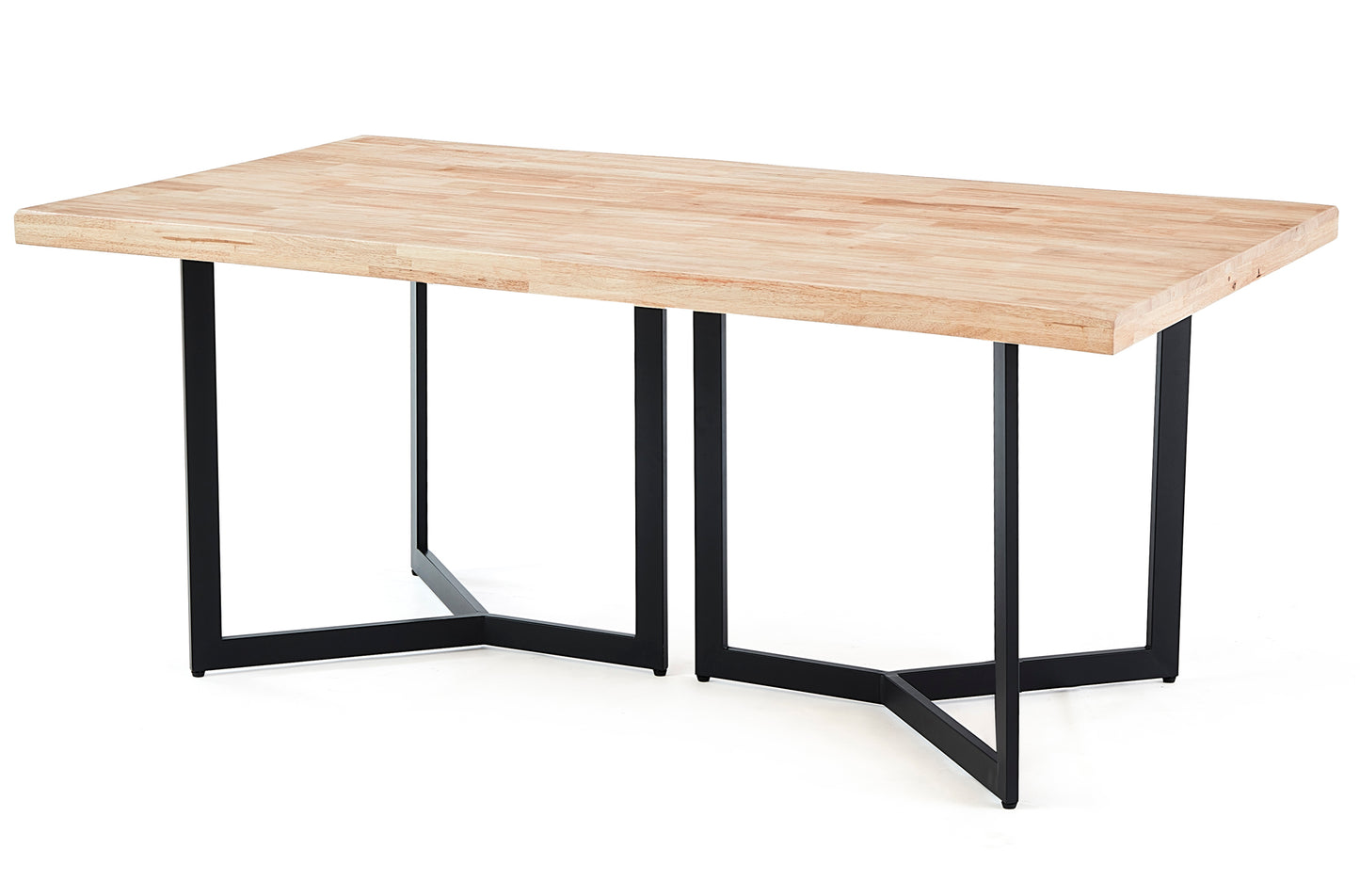 MESA COMEDOR FIJA LOS ÁNGELES 180 x 100 CM NORDISH / NEGRO TAPA CON FORMAS