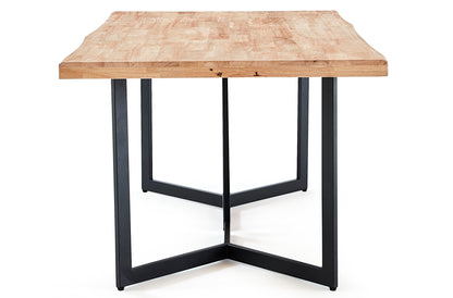 MESA COMEDOR FIJA LOS ÁNGELES 180 x 100 CM NORDISH / NEGRO TAPA CON FORMAS
