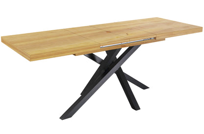 MESA COMEDOR EXTENSIBLE CHICAGO 140/180/220 x 90 CM  CEDRO / NEGRO