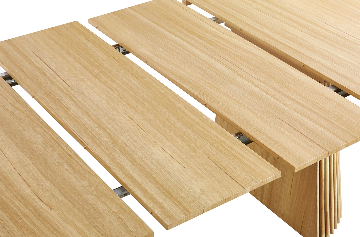 MESA COMEDOR REDONDA EXTENSIBLE KEANU 120 - 160 - 200 x 120 CM OAK.