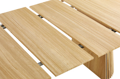 MESA COMEDOR REDONDA EXTENSIBLE KEANU 120 - 160 - 200 x 120 CM OAK.